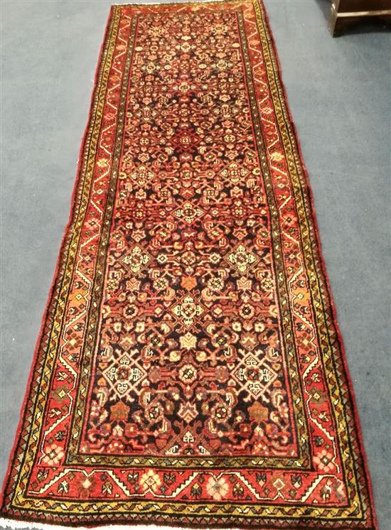 An Azarbaijan runner 329 x 101cm